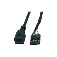 Pennawd Benyw 5 Pin Pen-blwydd i Cable Mini Benyw USB